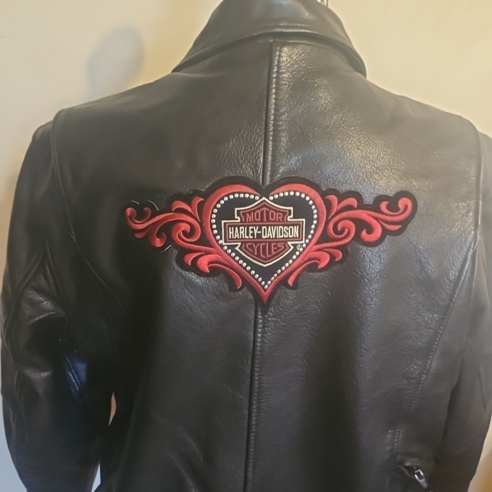 Vintage First Classics Women’s Black Leather Biker Jacket L–Thinsulate, Full zip - Picture 3 of 16